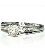 Diamond Engagement Ring Promise Ring 0.18ct 10k White Gold
