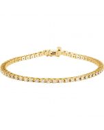 14kt Yellow 2 CTW Diamond Line 7.25"" Bracelet 