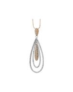 14Kw_14Kr Diamond Pendant 14K White/Rose Gold 1 1/6 Ct Tw;P;14Kw_14Kr Diamond Pendant