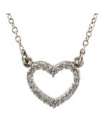 Diamond Heart Necklace Platinum  1/8 Ct Tw Diamond Heart Necklace
