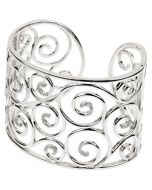 Diamond Cuff Bracelet Sterling Silver  3/8 Ct Tw;P;Diamond Bracelet