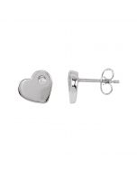 Diamond Heart Earrings