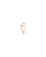 14kt Yellow 32.5x15.25mm Heart Pendant Slide