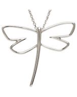 Metal Fashion Dragonfly Pendant 14K Yellow Gold 