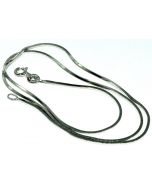 Sterling Silver Snake Chain 1mm Solid 16 Inch 18 20 22 24 Inches for Charms Pendant Hanging