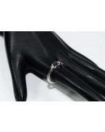 Blue Diamond Engagement Ring Promise Fashion Ring 0.15ct 10k White Gold Ornate New (5)