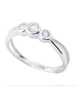 1/5cttw Diamond Anniversary promise Ring 14K White Gold