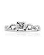 Engagement Ring 1/10ctw Diamonds Infinity Style Promise Ring