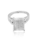 1/4cttw Diamond Engagement Cocktail Ring 8mm Wide