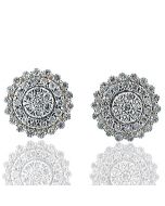 0.50ctw Diamond Stud Earrings Womens 14K Yellow Gold Round Shaped Fashion Earrings(i2/i3, I/j)