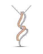 Silver Two Tone Pendant and Necklace Set Rope Collection 30mm