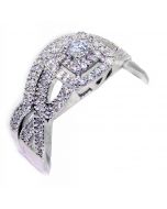 0.5ct Bridal Set 10K White Gold 2pc Engagement and Band 