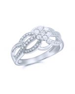 0.5ct Diamond Wedding Engagement Ring 10K White Gold 10mm Wide