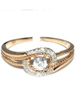 0.25ct Diamond Engagement Ring Anniversary Ring 10K Rose Gold 8mm Wide
