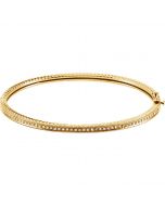 14kt Yellow 1/3 CTW Diamond Bangle Bracelet