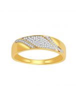 6mm Wide Mens Diamond Wedding Ring 10K Gold 0.17ct Diamonds