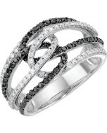 Black & White Diamond Ring