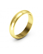 10K Gold Wedding Band 4mm Wide Comfort Fit Size 7