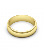 10K Gold Wedding Band 5mm Wide Comfort Fit Size 5