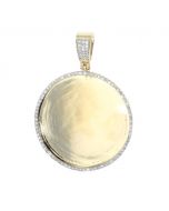 14K Gold Diamond Frame Pendant Picture Frame 1ctw Diamond 