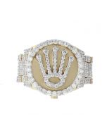 10K Yellow Gold Flexible Crown Ring With 2.21CTW Diamonds