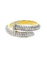 10K Gold Fancy Nail Ring With 0.95CTW Diamonds 