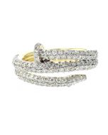 10K Yellow Gold Nail Ring With 1.26CTW Diamonds. 