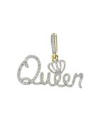 10K Gold Custom Queen Pendant With 0.86CTW Diamonds 
