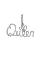 10K White Gold Custom Queen Pendant With 0.81CTW Diamonds 