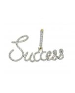 10K Gold Custom Success Pendant With 0.96CTW Diamonds