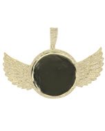10K Yellow Gold Wing Picture Pendant with 1.4 Ctw Diamond