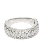 Beautiful 10K White Gold Ring 1.6ctw Diamond