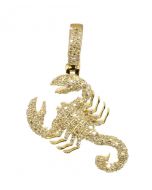 10K Yellow Gold Scorpio Diamond Pendant 