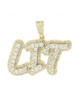 10K Yellow Gold LIT Pendant 3.72ctw Diamond 