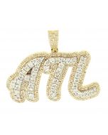 10K Yellow Gold ATL Pendant 3.75ctw Diamond 