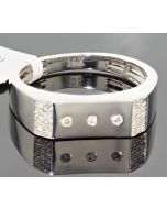 10K White Gold Diamond Stylish Band 
