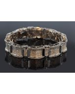 Men's Diamond Bracelet 5CT. T.W 10KT 9" long 13.5mm width