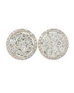 10K Yellow Gold Round VS Diamond Earrings 