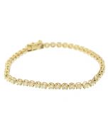 10K Gold Stylish 3.50 Ctw Diamond Tennis Bracelet