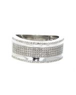 10K White Gold 0.43Ctw Diamond Mens Ring
