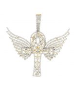 10K Gold 2.87Ctw Diamond Stunning Cross Pendant