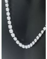  5.00ctw Diamond Tennis Necklace in Platinum For Her 17 Inch Long 