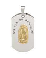 Large Guadalupe Dogtag Pendant N\A  44.00 X 25.00 Mm
