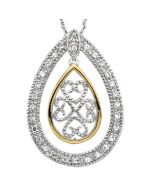 Tears Of Joy Pendant With Cubic Zirconia And Ster Chain Sterling Silver  Tears Of Joy Pendant With Cubic Zirconia And Ss Chain