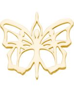 Butterfly Ballet Pendant 14K Yellow Gold 38.00X40.75 Mm Butterfly Ballet Pendant