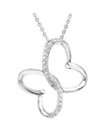 Wings Of Comfort Necklace W/ Box Sterling Silver  