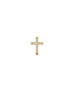 14kt Yellow .40 CTW Diamond Cross Pendant