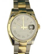 Mens Rolex Watch DateJust Two Tone 36mm