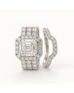 14KT White Gold with 3.0Ct Natural Diamonds -  DUO SET