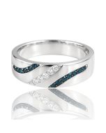 10K White Gold Diamond Ring – 0.36 CTW | 4.5g | 23.70mm Wide